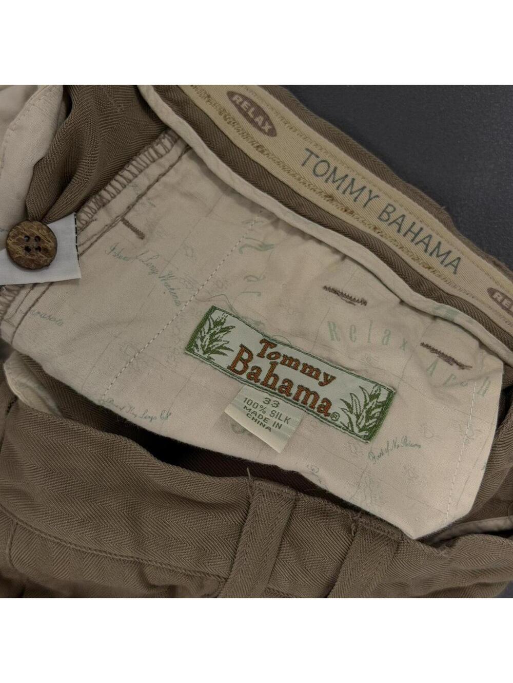 Tommy Bahama Men's Brown and Khaki Trousers - Picture 3 of 5